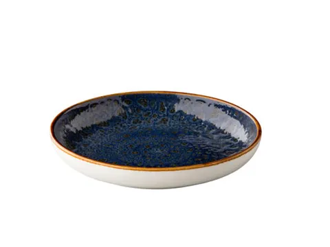 Jersey bord diep rond blauw 23,5cm doos 6 stuks