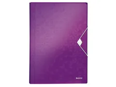 Sorteermap Leitz Wow A4 Pp 6 Vaks Paars