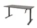 Bureau Assis-debout Dextro Slinger Pieds T 180x80 Chêne Logan-noir