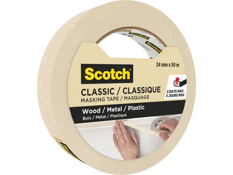 Afplaktape Scotch Classic 24mmx50m beige