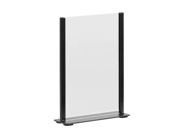Kaarthouder Europel zwart metaal met acryl bord A5