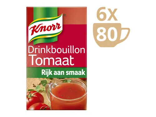 Drinkbouillon Knorr tomaat 175ml 80 stuks