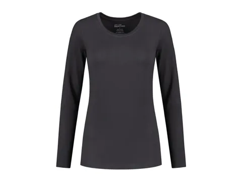 Santino Juna dames T-shirt met lange mouwen, donkergrijs, maat XL, per