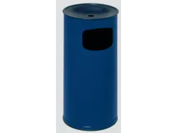 Combi-Asbak 44 Liter HxØ 710x355mm Ral5010 Blauw