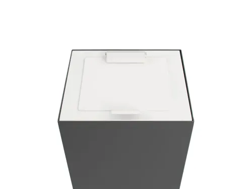V-Part Top met klepdeksel voor Modulaire Afvalbak 85 en 90 L Wit