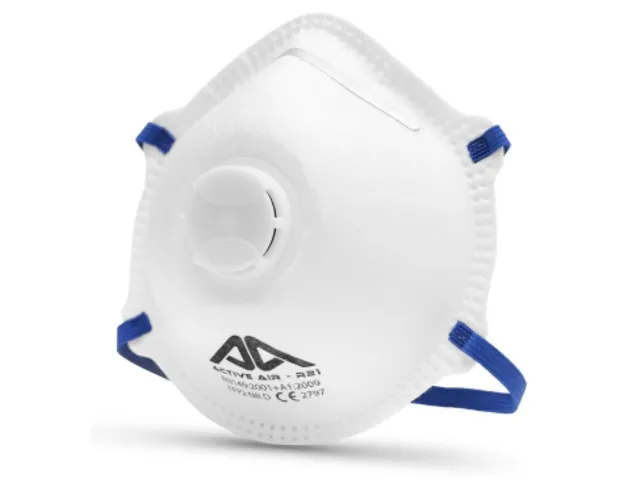 Active Gear FFP2 NR D Stofmasker met Ventiel Doos met 10 Stuks