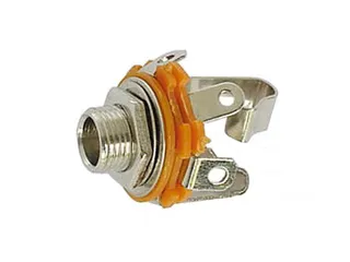 Vrouwelijke 6.35mm Stereo Jack - Open Circuit - Chassismontage - 1