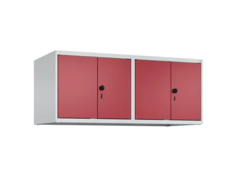 opzetkast,v. locker,4vak.,vak B 300mm,HxBxD 500x1200x500mm,vleugeldeur