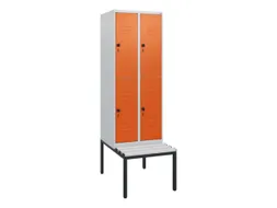 Dubbeldekse dekenkist,HxBxD 1950x600x815mm,2x2vak.,vak B 300mm