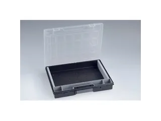 Bak voor kleine onderdelen,HxBxD 55x370x295mm,0bakken,PP,koffer zwart - 1