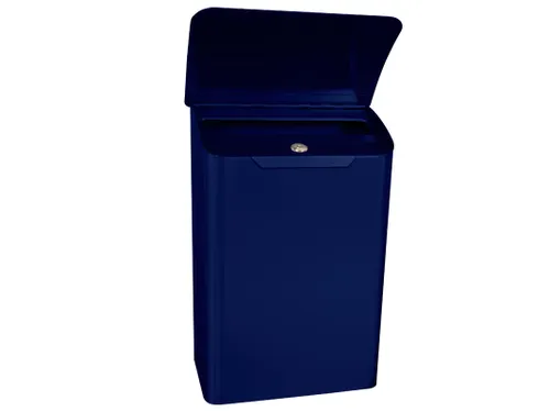 Wandbrievenbus Lugon Blauw Staal
