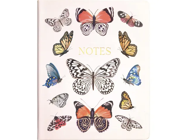 Carnet de notes Butterflies ligné 20x25cm
