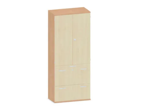 kantoorkast,HxBxD 1920x800x430mm,decor romp beuken,decor front esdoorn