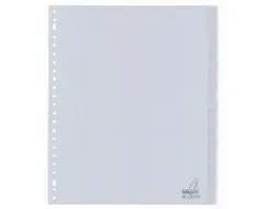 Tabblad Kangaro A4 venster PP 120 micron grijs 23-gaats 10-delig EB