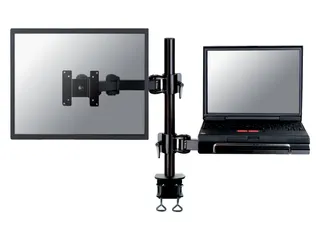 Laptop- en monitiorarm FPMA-D960 tot 27 inch met Klem Zwart - 1