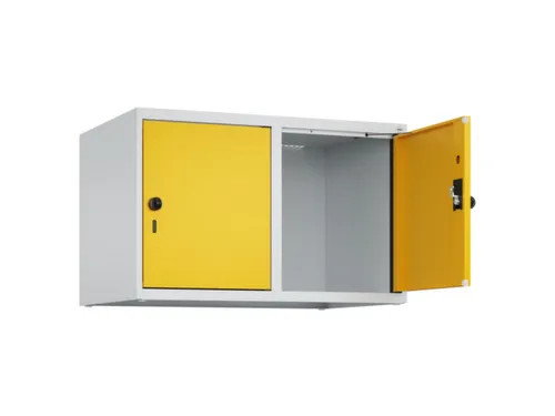 opzetkast,v. locker,2vak.,vak B 400mm,HxBxD 500x800x500mm,draaigrendel