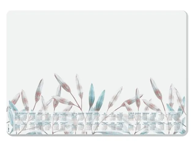 Designonderlegger Sigel Frosted Leaves 25/26/27 met afgeronde hoeken A