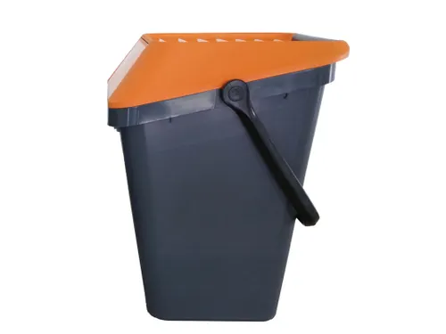 Easymax Afvalbak 45 Liter Grijs Oranje