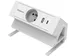 contactdoos Power Desk wit voor België
