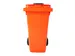 Container met rozet 120 Liter Oranje