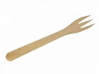 Biodore snackvork hout 135mm FSC 100 Stuks