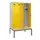 locker met bank,voor scheiding van kleding,HxBxD 2120x1200x815mm,4vak