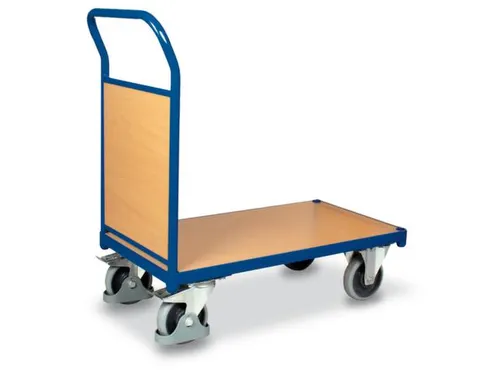 Platformwagen 500kg 1030x600mm 1 Kopwand Ral 5010
