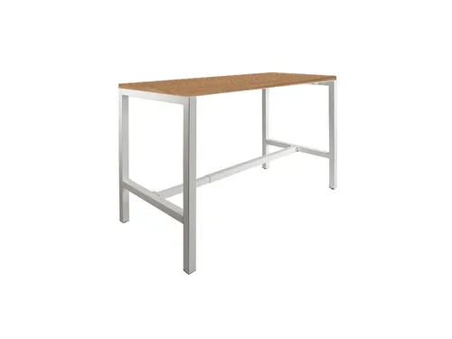 Domino Basic statafel 140x80cm 110cm Havana Kersen 25mm Alu