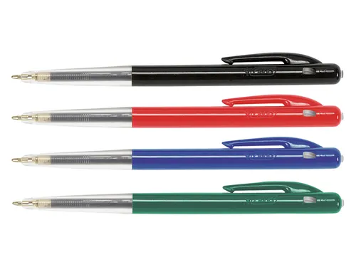 Balpen Bic M10 medium assorti blister à 10+4 gratis