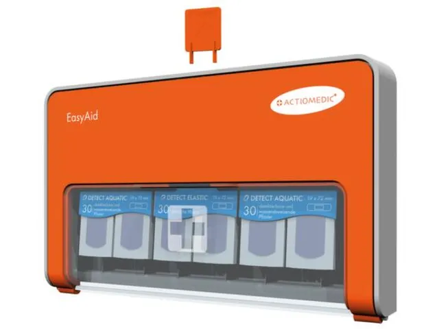 pleisterdispenser,60x waterafstotend,30x elastisch,Detecteerbaar,blauw