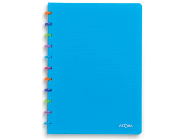 schrift Tutti Frutti A4, gelijnd, transparant blauw