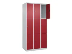 lockerkast,HxBxD 1850x900x500mm,3x3vakken,vak B 300mm,cil.-slot
