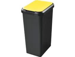 Afvalbak CEP Touch & Lift geel 45 liter de ideale basis voor jouw mili