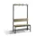 omkleedbank,HxLxD 1710x1000x407mm,HPL eiken-sereno,frame staal RAL7021
