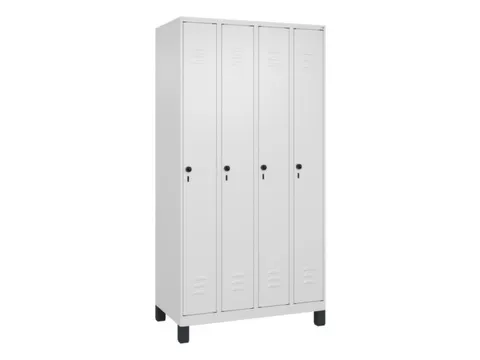 locker,HxBxD 1950x1000x500mm,4vak,vak B 250mm,draaigrendel,voeten