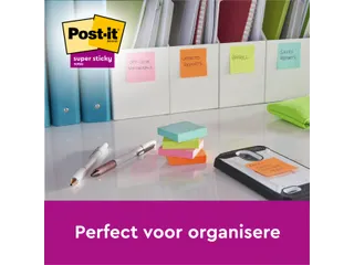 Memoblok Post-it Z-Notes R330 Super Sticky 76x76mm Soulful 6 stuks - 6