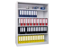 kantoorstelling,HxBxD 1950x1200x400mm,4xStalen bodem,5ordnerhoogtes