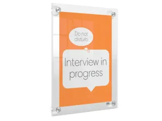 Infobord Nobo Premium Plus A4 acryl wand verplaatsbaar - 11