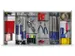 lade-indelingsset,18vakken,v. front H 100mm,staal verzinkt