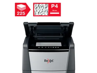 Papiervernietiger Rexel Optimum Auto+ 225X P-4 snippers 4x26mm - 7