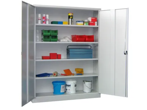 grootvolumekast met openslaande deuren,RAL7035,front RAL3000