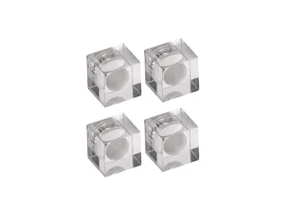 Neodymium kubusmagneet acryl 15x15x15mm 1,5 kg 4 stuks - 1