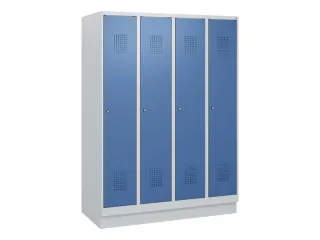 schoollocker,HxBxD 1630x1200x500mm,4vak,vak B 300mm,cil.-slot,sokkel - 2