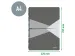 Cahier Leitz Office A4 ligné couverture PP gris/gris
