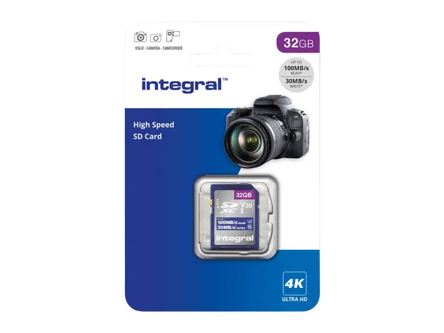Geheugenkaart Integral SDHC-XC 32GB High Speed