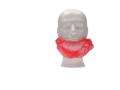 PP non woven baardmasker rood met 1 elastiek 1000 Stuks