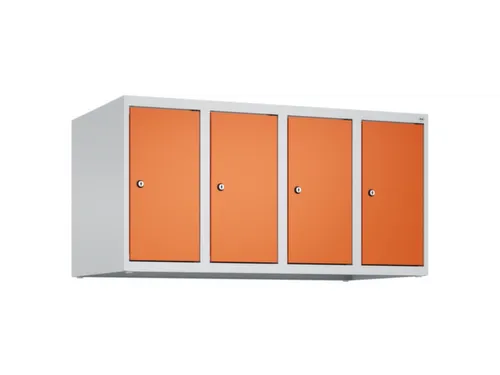 opzetkast,v. locker,4vak.,vak B 250mm,HxBxD 500x1000x500mm,vleugeldeur