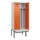 locker met bank,voor scheiding van kleding,HxBxD 2120x800x815mm,2vak