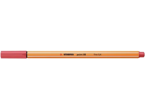 Fineliner STABILO point 88/47 fijn roestig rood