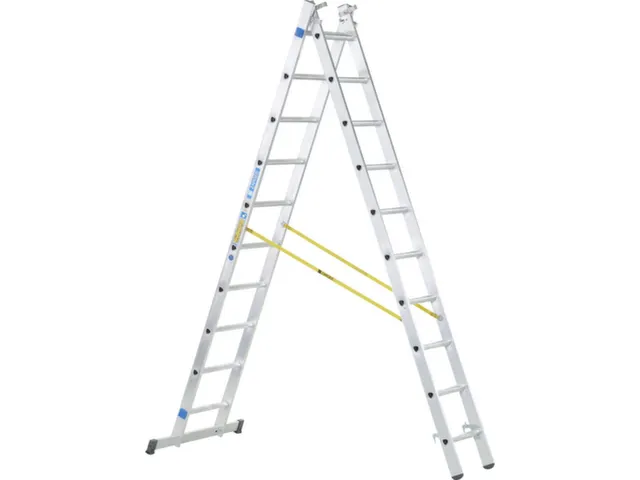 échelle télescopique polyvalente,3x8 échelons,lisse L 2,42-5,25m,al